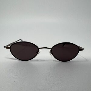 Chelsea Morgan CM001 Brown Oval Sunglasses 47-20-135mm Vintage Style Eyewear